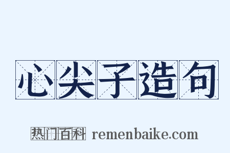 心尖子造句是什么意思的图片